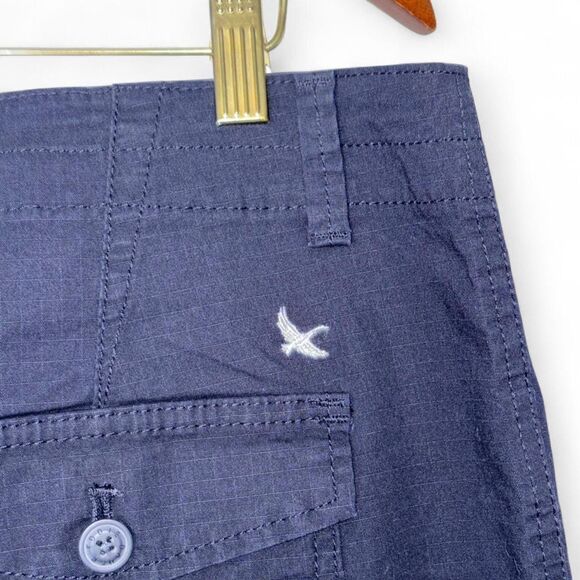 Eddie Bauer NWT Soft Cotton Rip-Stop Cargo Ankle Pants in Navy size 16 - Picture 7 of 9